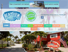 Tablet Screenshot of beachview-cottages.com